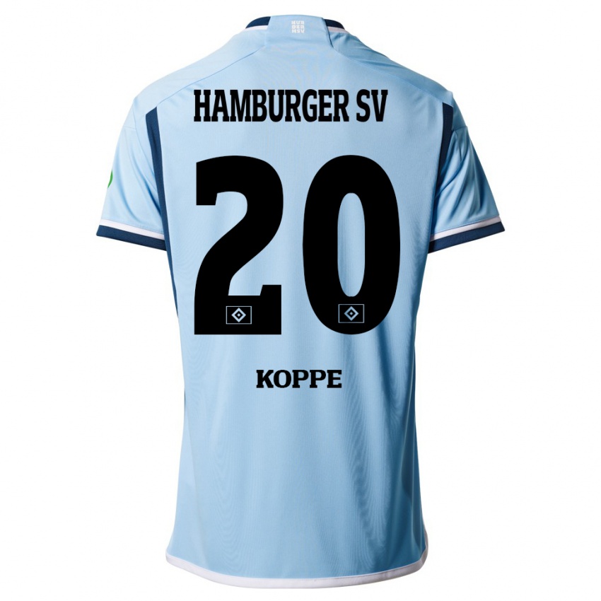 Herren Katharina Köppe #20 Blau Auswärtstrikot Trikot 2023/24 T-Shirt Österreich
