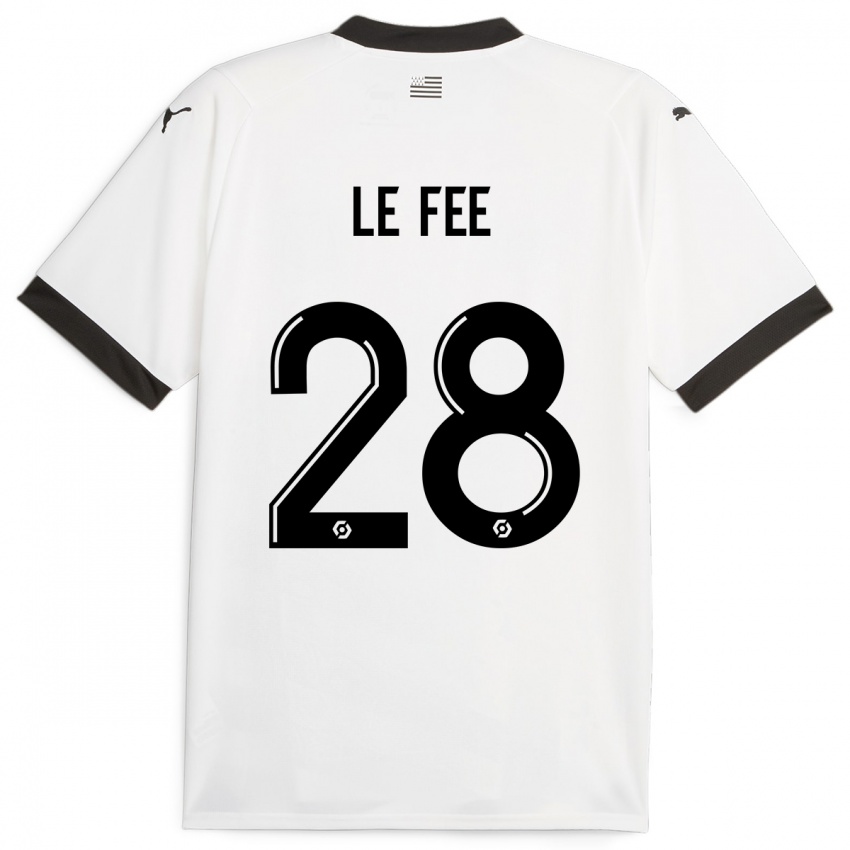 Herren Enzo Le Fée #28 Weiß Auswärtstrikot Trikot 2023/24 T-Shirt Österreich