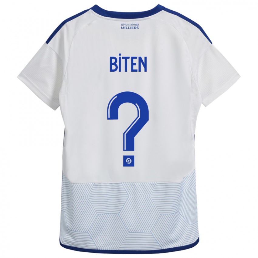 Herren Clancy Valère Biten #0 Weiß Auswärtstrikot Trikot 2023/24 T-Shirt Österreich