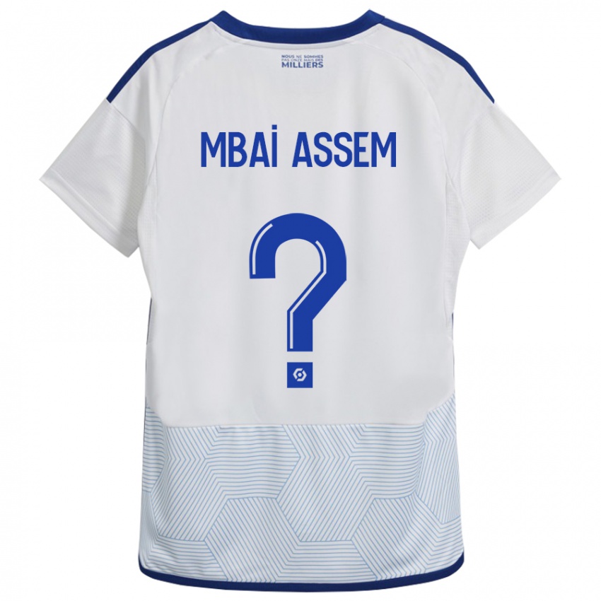 Herren Chris Mbaï-Assem #0 Weiß Auswärtstrikot Trikot 2023/24 T-Shirt Österreich