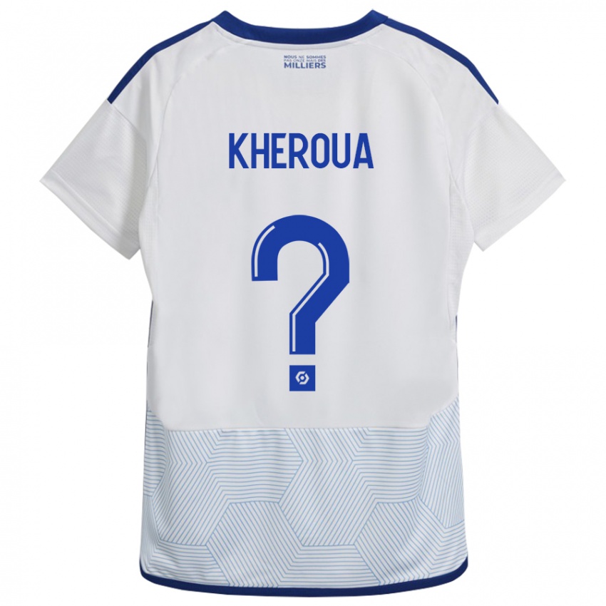 Herren Nail Kheroua #0 Weiß Auswärtstrikot Trikot 2023/24 T-Shirt Österreich