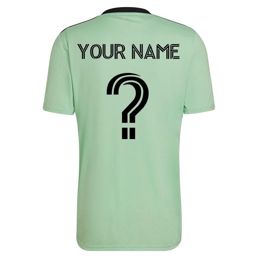 Herren Ihren Namen #0 Hellgrün Auswärtstrikot Trikot 2023/24 T-Shirt Österreich