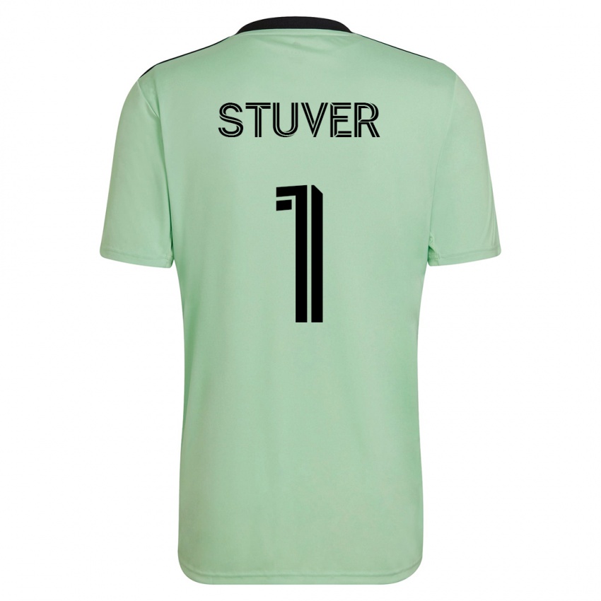 Herren Brad Stuver #1 Hellgrün Auswärtstrikot Trikot 2023/24 T-Shirt Österreich
