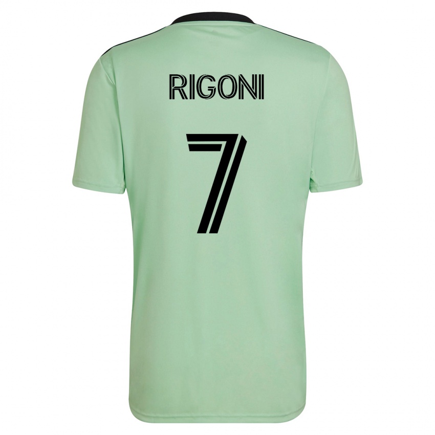 Herren Emiliano Rigoni #7 Hellgrün Auswärtstrikot Trikot 2023/24 T-Shirt Österreich