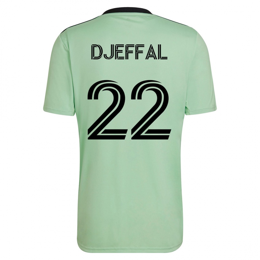 Herren Sofiane Djeffal #22 Hellgrün Auswärtstrikot Trikot 2023/24 T-Shirt Österreich
