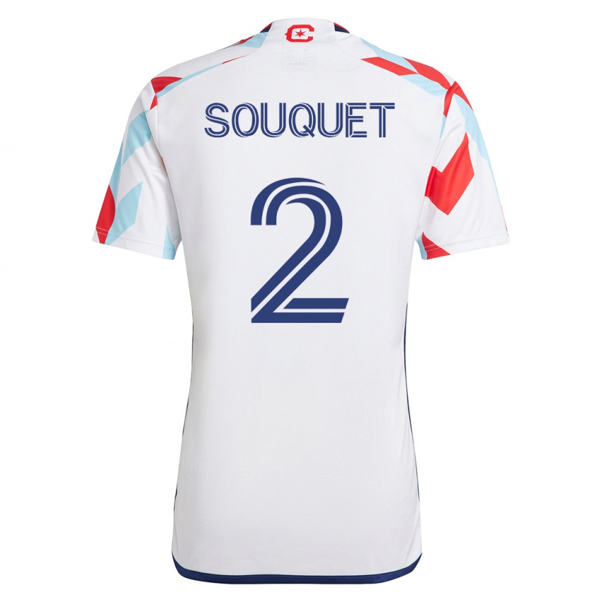Herren Arnaud Souquet #2 Weiß Blau Auswärtstrikot Trikot 2023/24 T-Shirt Österreich