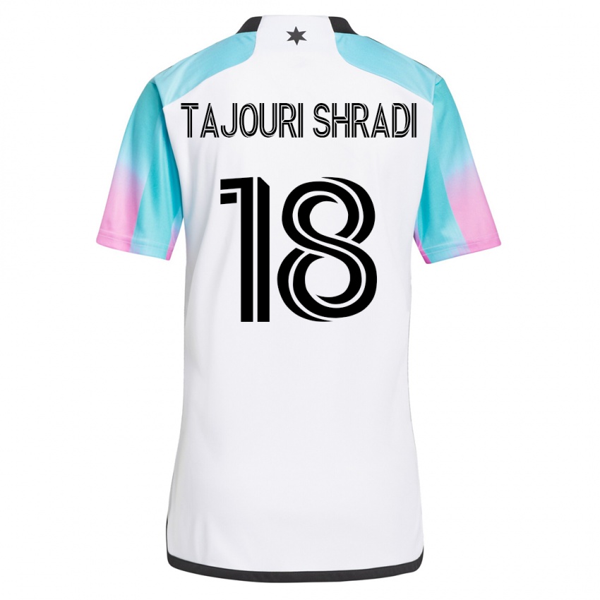 Herren Ismael Tajouri-Shradi #18 Weiß Auswärtstrikot Trikot 2023/24 T-Shirt Österreich