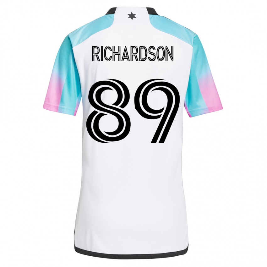Herren Nick Richardson #89 Weiß Auswärtstrikot Trikot 2023/24 T-Shirt Österreich
