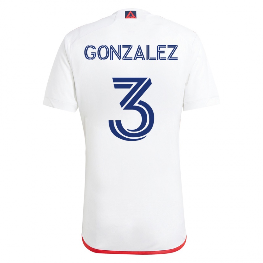 Herren Omar González #3 Weiß Rot Auswärtstrikot Trikot 2023/24 T-Shirt Österreich