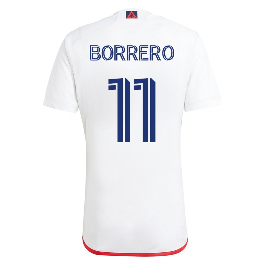 Herren Dylan Borrero #11 Weiß Rot Auswärtstrikot Trikot 2023/24 T-Shirt Österreich