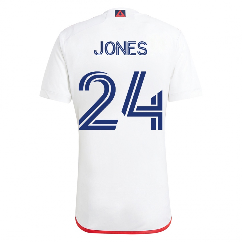 Herren Dejuan Jones #24 Weiß Rot Auswärtstrikot Trikot 2023/24 T-Shirt Österreich