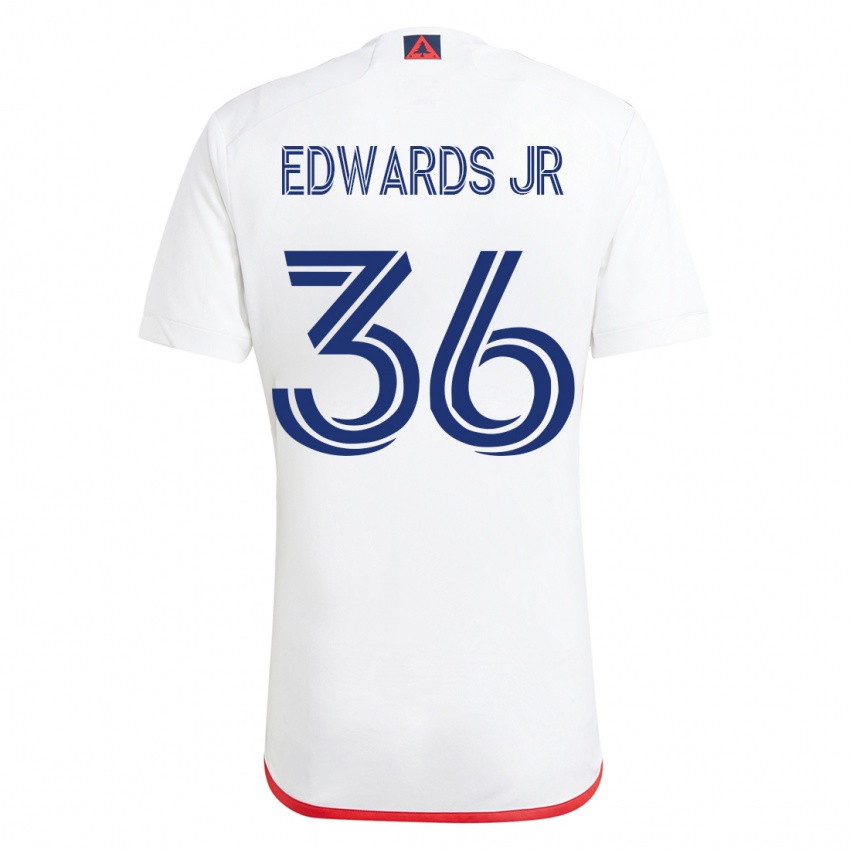 Herren Earl Edwards Jr. #36 Weiß Rot Auswärtstrikot Trikot 2023/24 T-Shirt Österreich