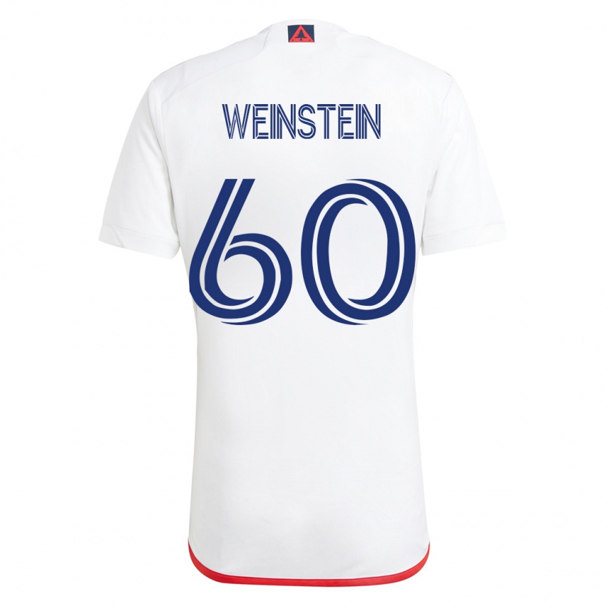 Herren Max Weinstein #60 Weiß Rot Auswärtstrikot Trikot 2023/24 T-Shirt Österreich