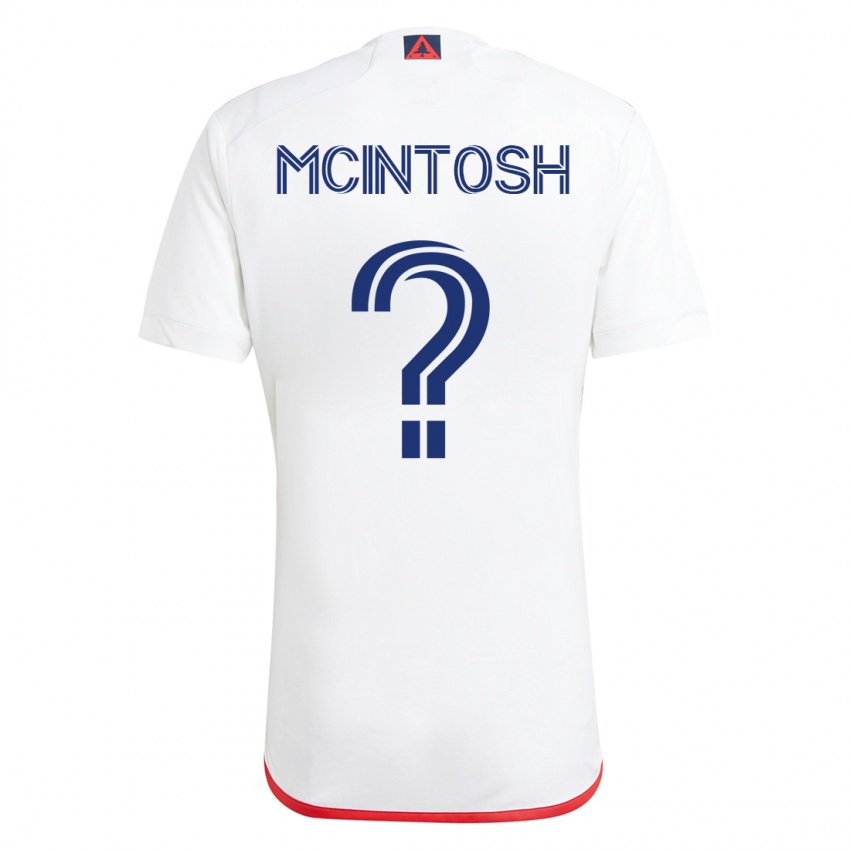 Herren Damario Mcintosh #0 Weiß Rot Auswärtstrikot Trikot 2023/24 T-Shirt Österreich