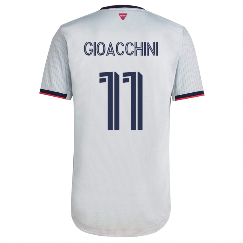 Herren Nicholas Gioacchini #11 Weiß Auswärtstrikot Trikot 2023/24 T-Shirt Österreich