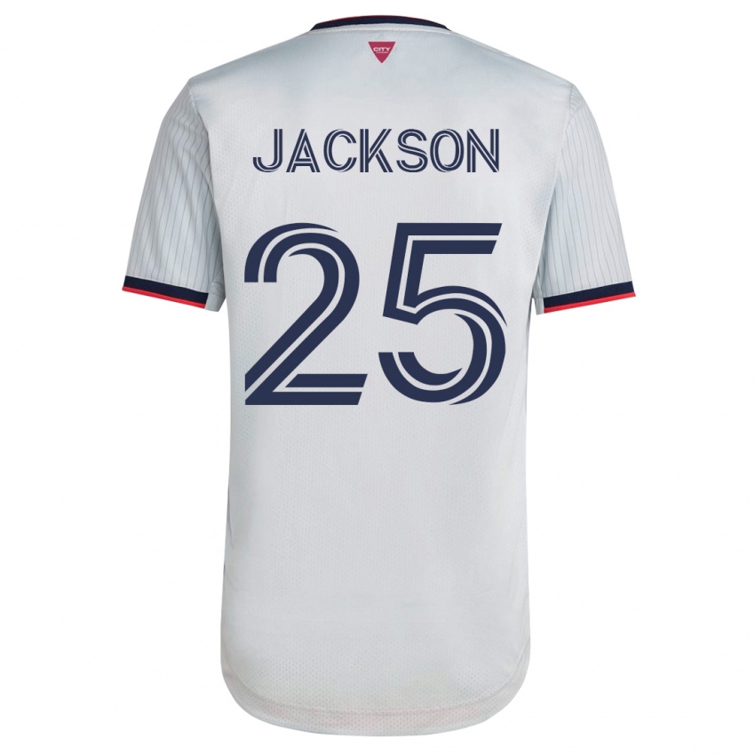 Herren Aziel Jackson #25 Weiß Auswärtstrikot Trikot 2023/24 T-Shirt Österreich