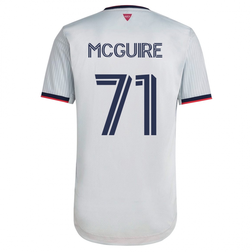 Herren Nolan Mcguire #71 Weiß Auswärtstrikot Trikot 2023/24 T-Shirt Österreich
