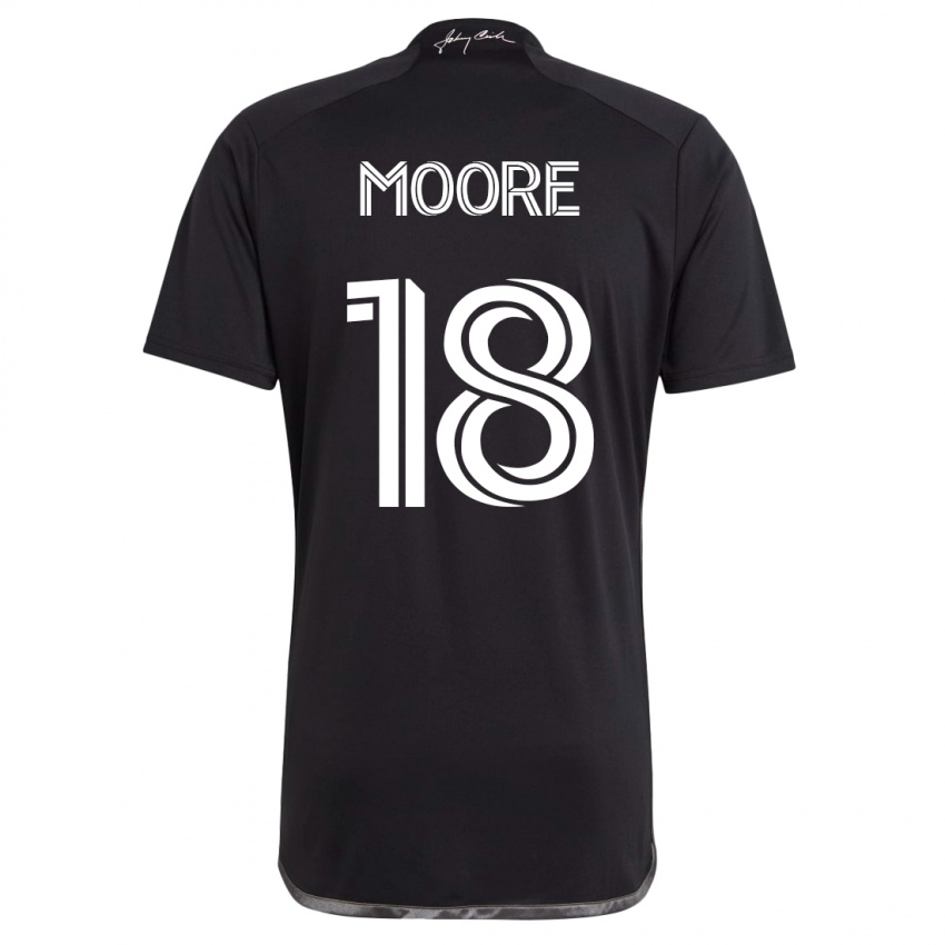 Herren Shaq Moore #18 Schwarz Auswärtstrikot Trikot 2023/24 T-Shirt Österreich