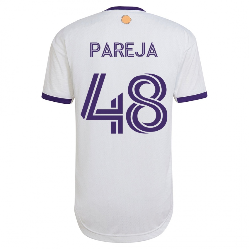 Herren Diego Pareja #48 Weiß Auswärtstrikot Trikot 2023/24 T-Shirt Österreich