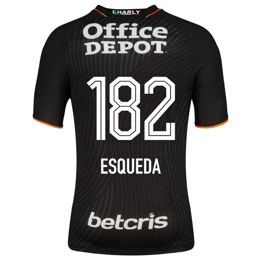 Herren Diego Esqueda #182 Schwarz Auswärtstrikot Trikot 2023/24 T-Shirt Österreich