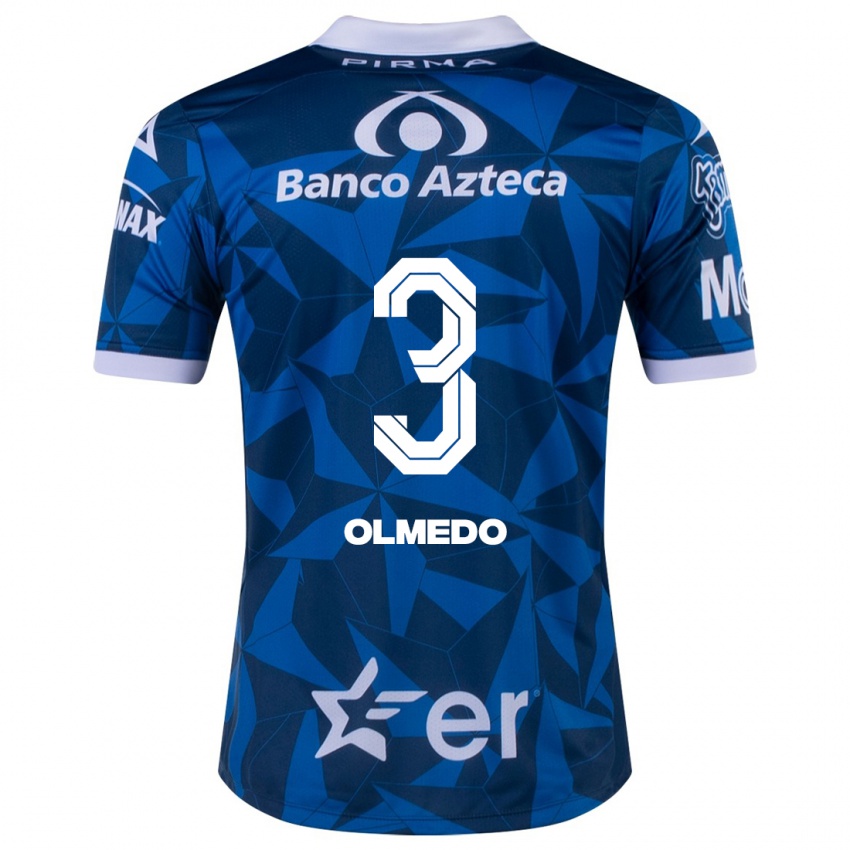 Herren Sebastián Olmedo #3 Blau Auswärtstrikot Trikot 2023/24 T-Shirt Österreich
