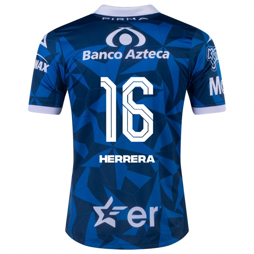 Herren Alberto Herrera #16 Blau Auswärtstrikot Trikot 2023/24 T-Shirt Österreich