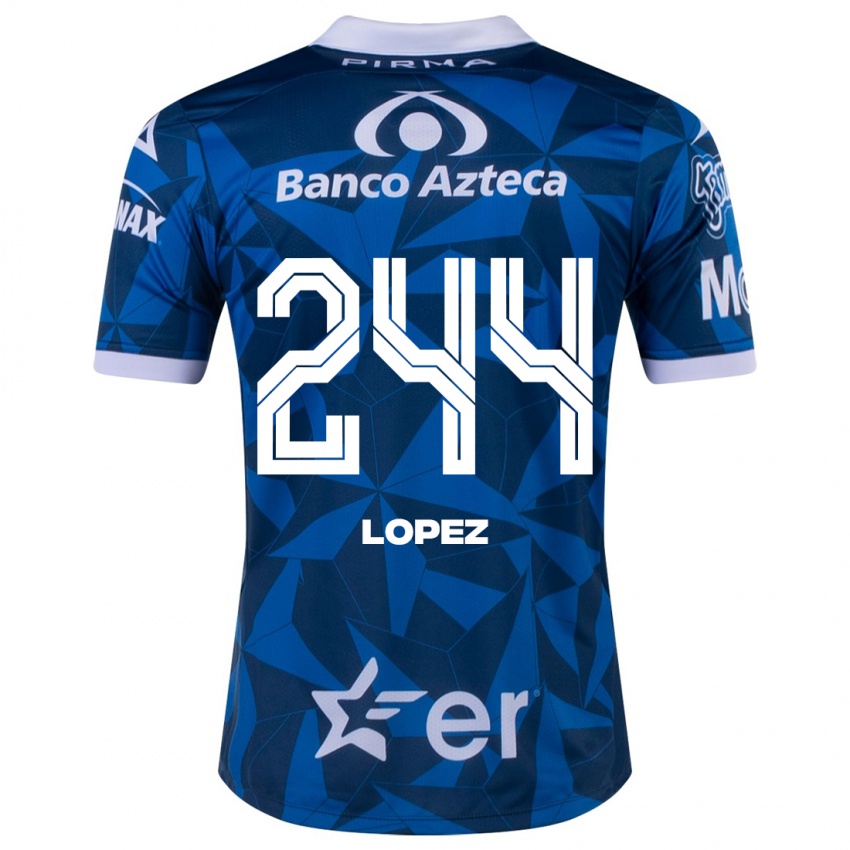 Herren Daniel López #244 Blau Auswärtstrikot Trikot 2023/24 T-Shirt Österreich