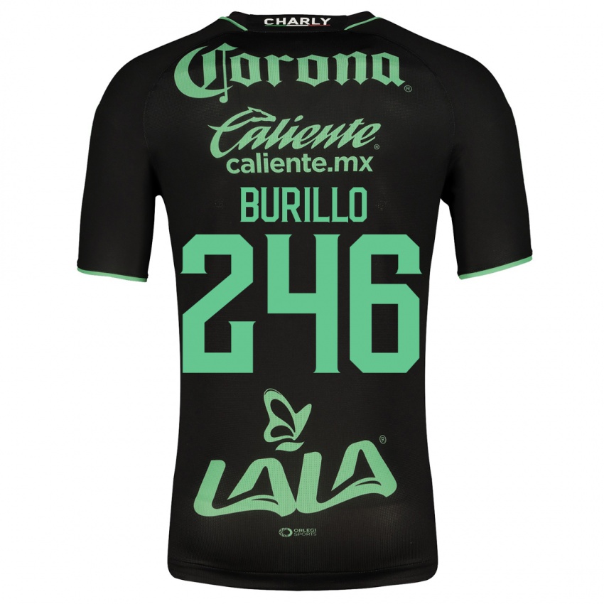 Herren Juan Burillo #246 Schwarz Auswärtstrikot Trikot 2023/24 T-Shirt Österreich