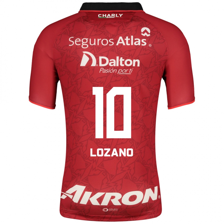 Herren Brian Lozano #10 Rot Auswärtstrikot Trikot 2023/24 T-Shirt Österreich
