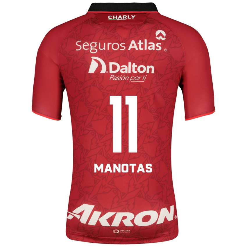 Herren Mauro Manotas #11 Rot Auswärtstrikot Trikot 2023/24 T-Shirt Österreich