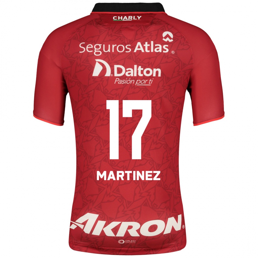 Herren Jaziel Martinez #17 Rot Auswärtstrikot Trikot 2023/24 T-Shirt Österreich