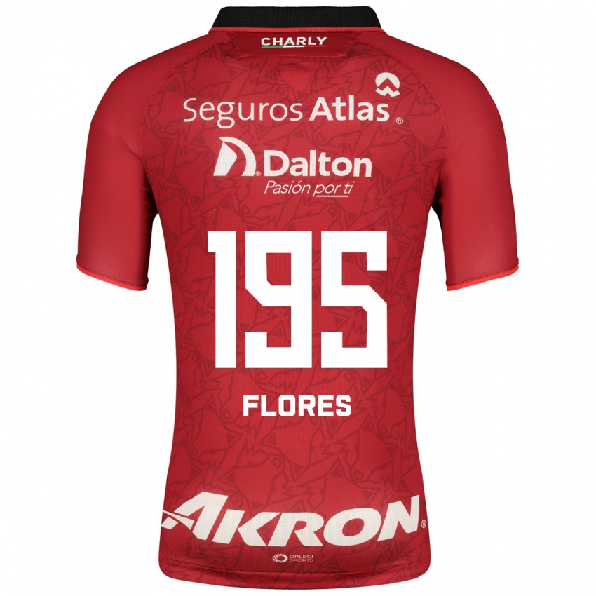 Herren Luis Flores #195 Rot Auswärtstrikot Trikot 2023/24 T-Shirt Österreich