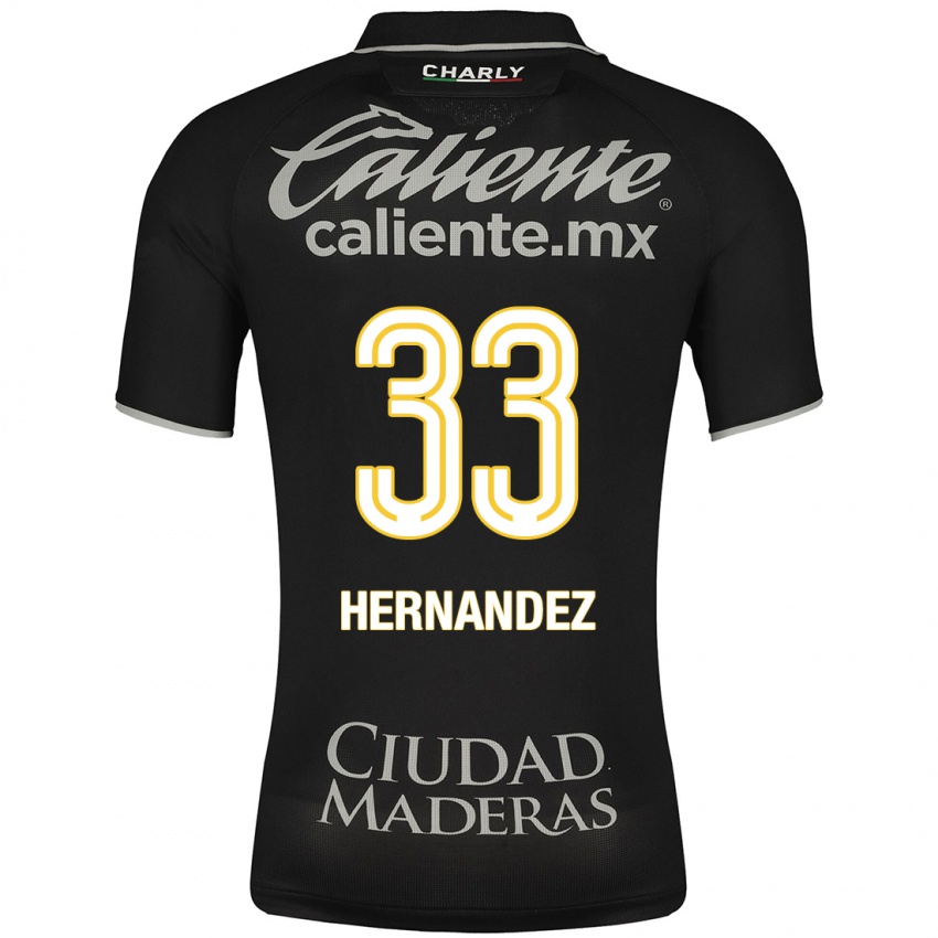 Herren Pedro Hernández #33 Schwarz Auswärtstrikot Trikot 2023/24 T-Shirt Österreich