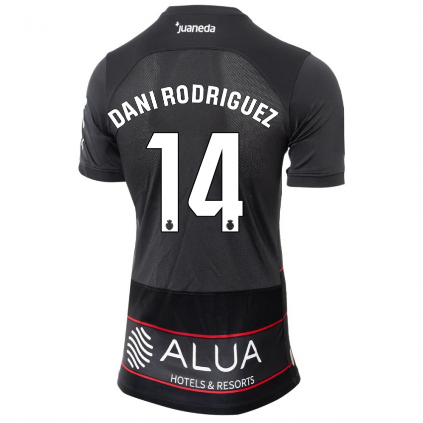 Herren Dani Rodríguez #14 Schwarz Auswärtstrikot Trikot 2023/24 T-Shirt Österreich
