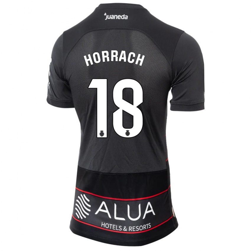 Herren Barto Horrach #18 Schwarz Auswärtstrikot Trikot 2023/24 T-Shirt Österreich