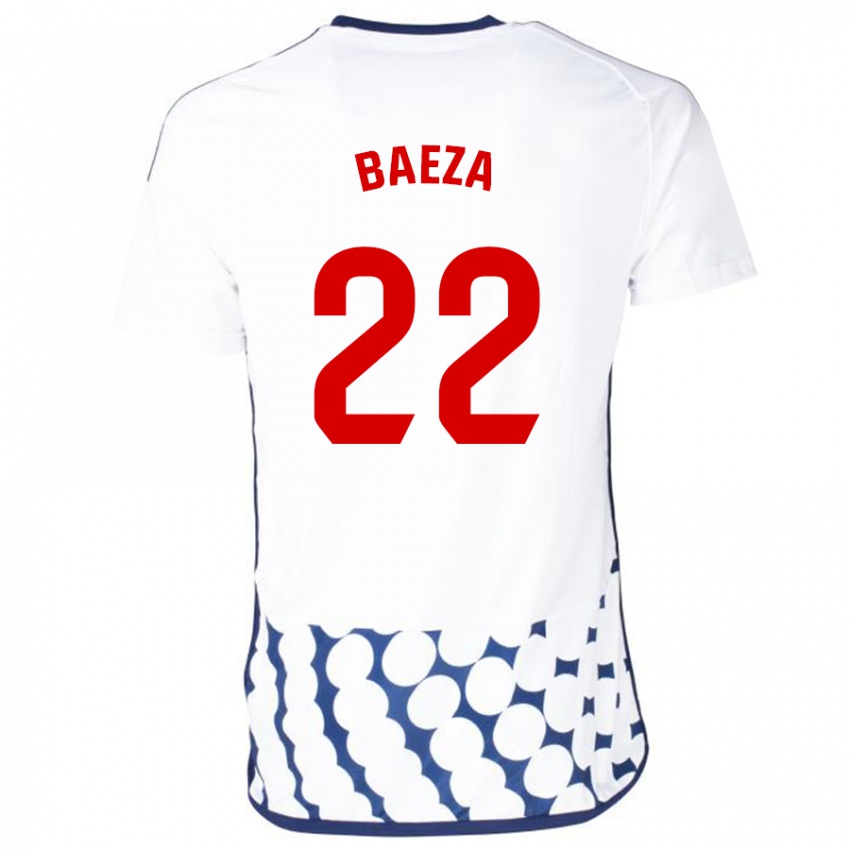 Herren Miguel Baeza #22 Weiß Auswärtstrikot Trikot 2023/24 T-Shirt Österreich