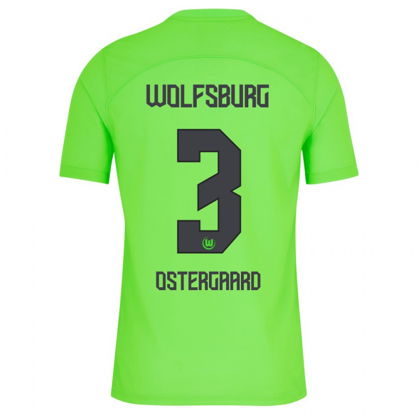 Damen Christian Östergaard #3 Grün Heimtrikot Trikot 2023/24 T-Shirt Österreich