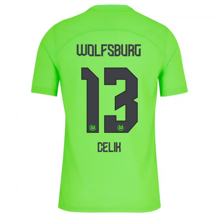 Damen Dennis Celik #13 Grün Heimtrikot Trikot 2023/24 T-Shirt Österreich