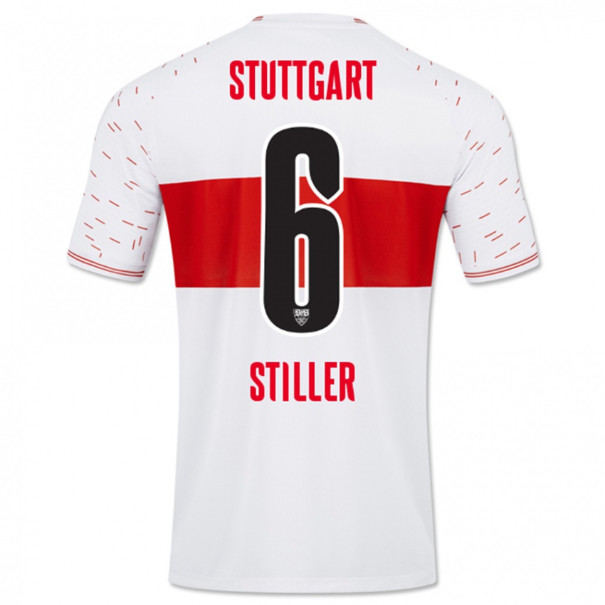 Damen Angelo Stiller #6 Weiß Heimtrikot Trikot 2023/24 T-Shirt Österreich