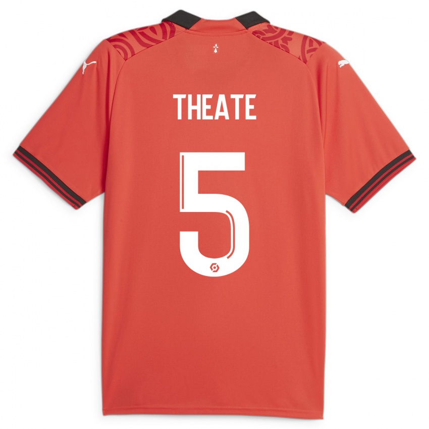 Damen Arthur Theate #5 Rot Heimtrikot Trikot 2023/24 T-Shirt Österreich