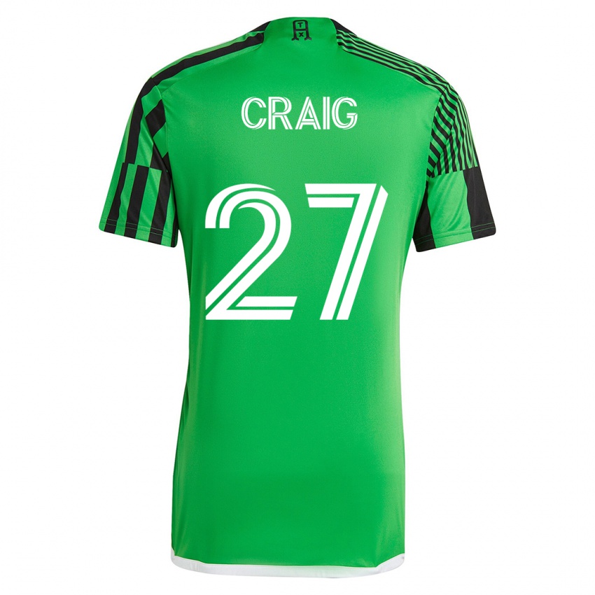 Damen Brandan Craig #27 Grün Schwarz Heimtrikot Trikot 2023/24 T-Shirt Österreich