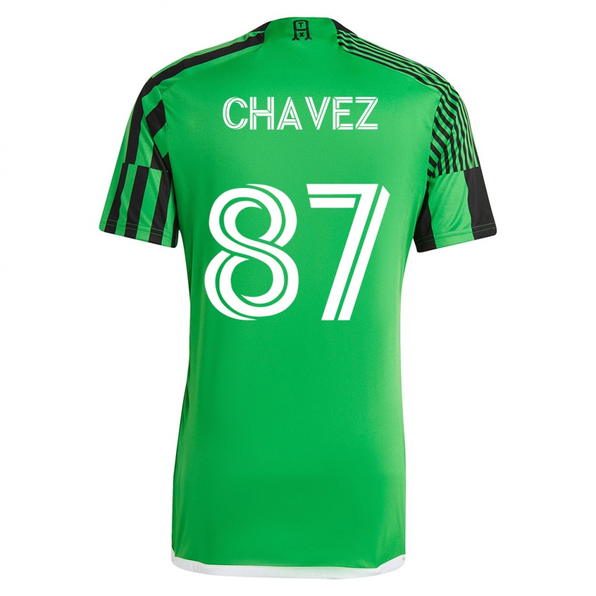 Damen Alfonso Ocampo-Chávez #87 Grün Schwarz Heimtrikot Trikot 2023/24 T-Shirt Österreich