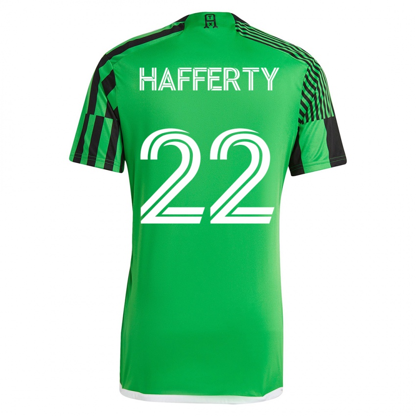Damen Joe Hafferty #22 Grün Schwarz Heimtrikot Trikot 2023/24 T-Shirt Österreich