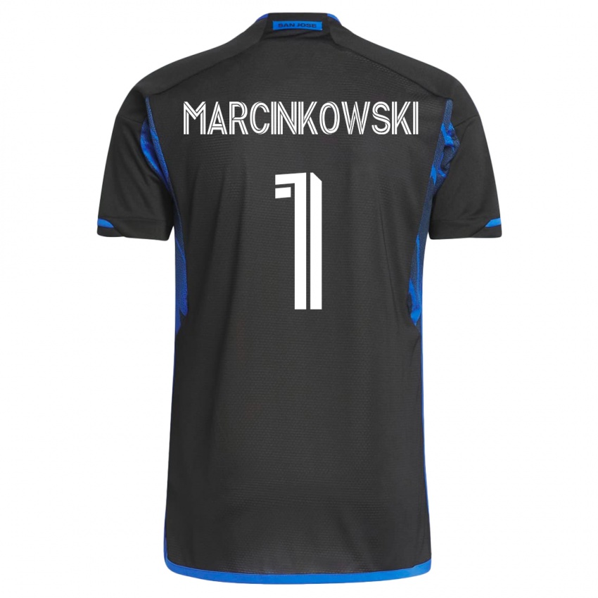 Damen Jt Marcinkowski #1 Blau Schwarz Heimtrikot Trikot 2023/24 T-Shirt Österreich