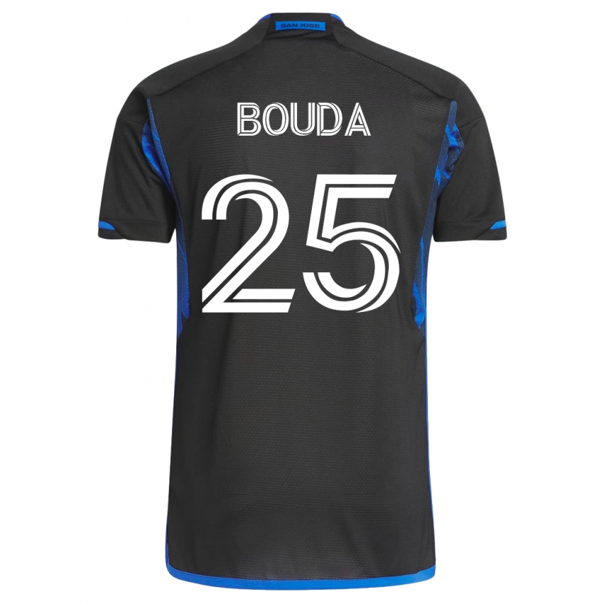 Damen Ousseni Bouda #25 Blau Schwarz Heimtrikot Trikot 2023/24 T-Shirt Österreich