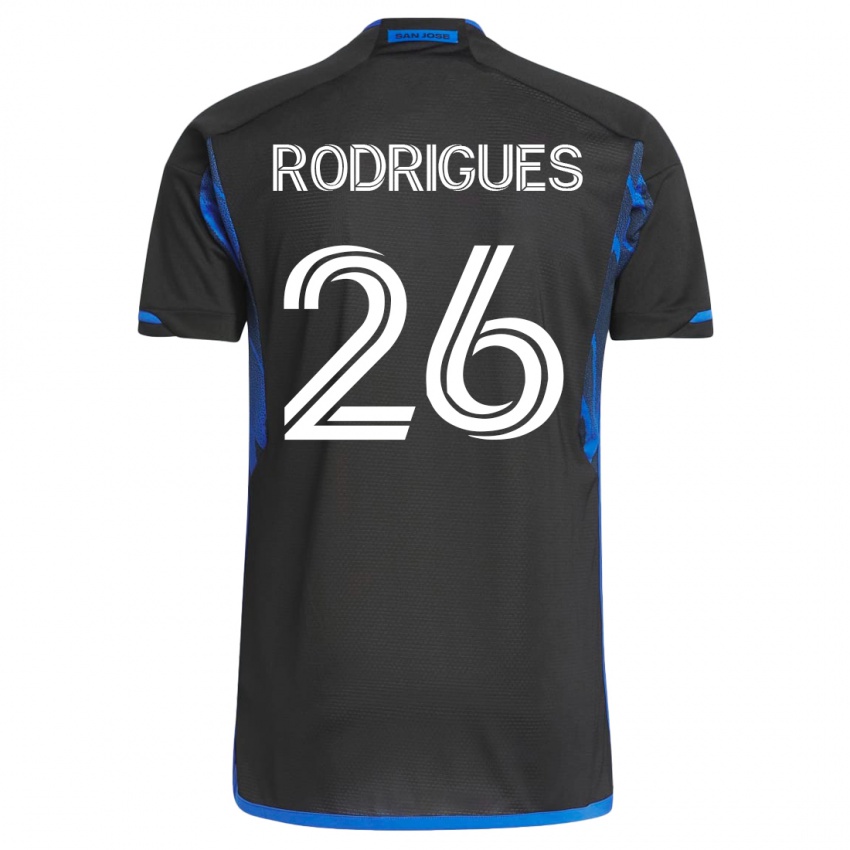 Damen Rodrigues #26 Blau Schwarz Heimtrikot Trikot 2023/24 T-Shirt Österreich