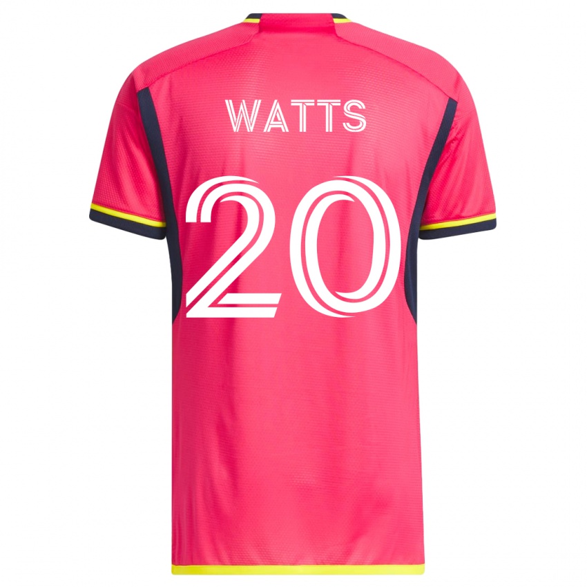 Damen Akil Watts #20 Rosa Heimtrikot Trikot 2023/24 T-Shirt Österreich