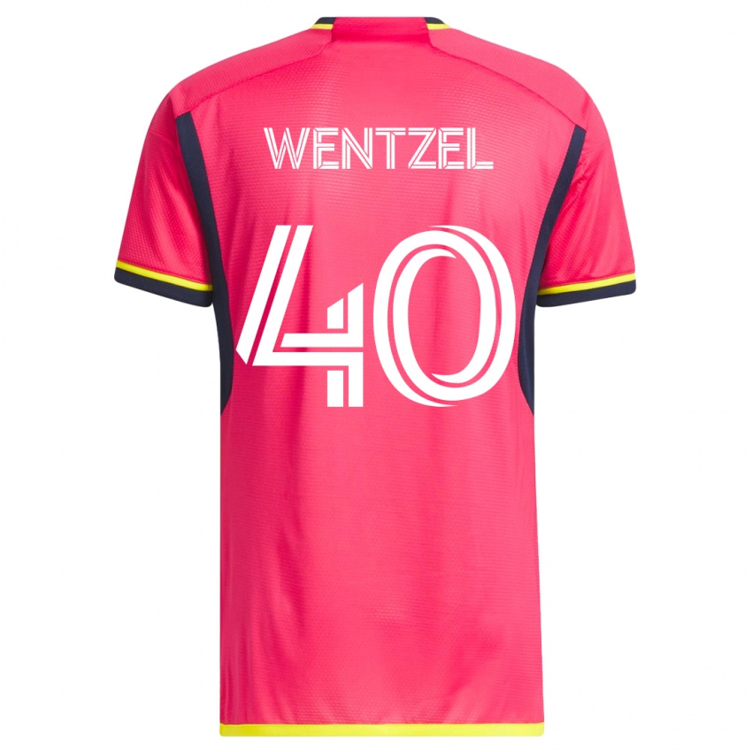 Damen Michael Wentzel #40 Rosa Heimtrikot Trikot 2023/24 T-Shirt Österreich