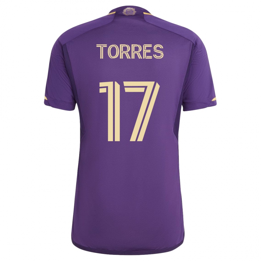 Damen Facundo Torres #17 Violett Heimtrikot Trikot 2023/24 T-Shirt Österreich