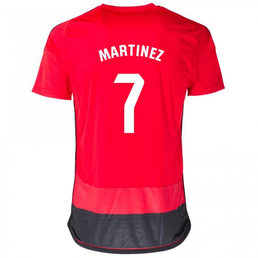 Damen Gabri Martínez #7 Rot Schwarz Heimtrikot Trikot 2023/24 T-Shirt Österreich